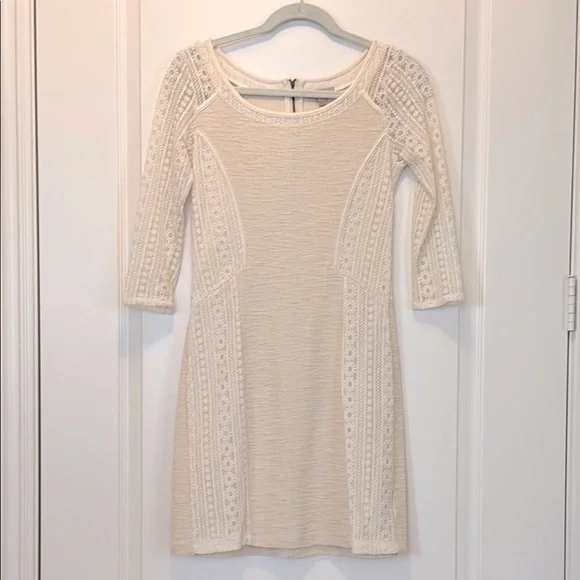 Anthropologie Bordeaux Floral Embroidered Mini Dress - Picture 6 of 15